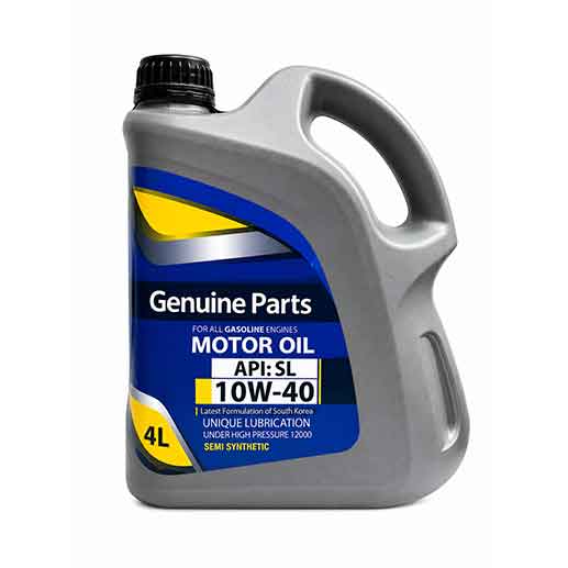 10w40-sl-4l-genuine-part روغن موتور Genuine Parts 10W-40 API SL حجم ۴ لیتری