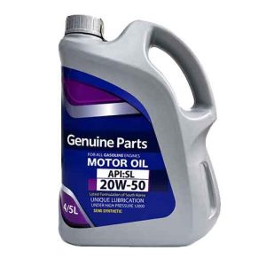 روغن موتور Genuine Parts 20W-50 API SL حجم ۴.۵ لیتری